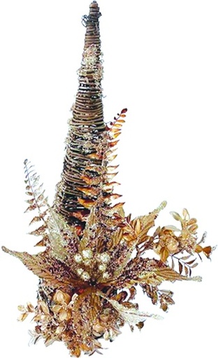 [EY142] Decorated Cone Centrepiece, 45cm