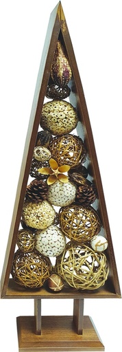 [REF121] Wooden Tree filled with Dried Flowers, 94cm
