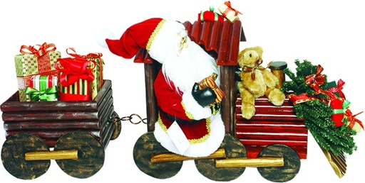 [XK004] Santa on Train, 81cm