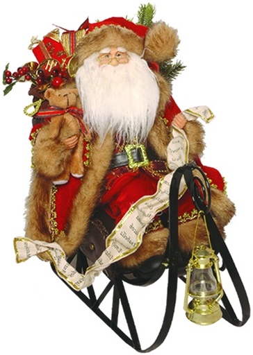 [XK005] 45cm Santa on Sleigh