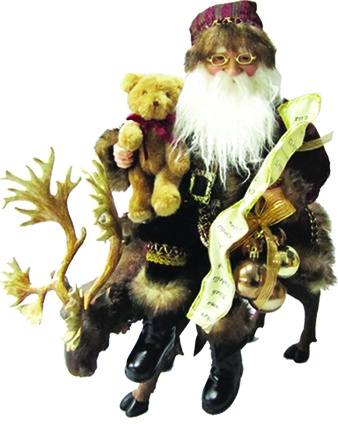 [XK006] 50cm Santa on Deer