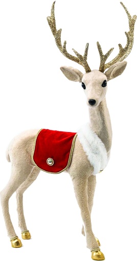 [LJ022] 55cm Deer - Beige/Red