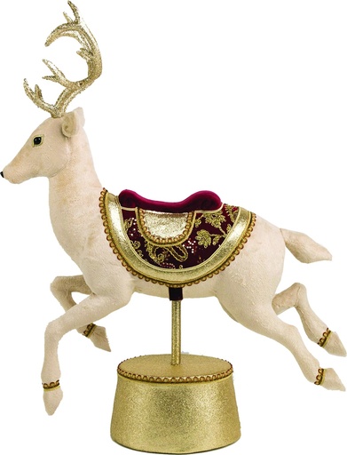 [LJ044] 85cm Deer - Beige/Red