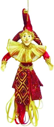 [SL162] 23cm Jester - Gold/Red
