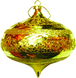 [AC644] Glittered Striped Onion, 10cm