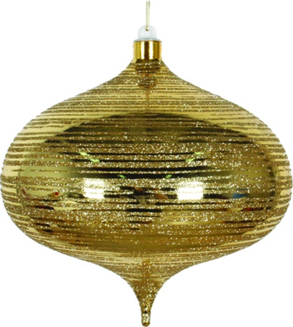 [AC781] Smooth Shiny Onion with Brushed Glitter, 20cm