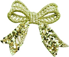 [RT154] 10cm Bow - Champagne