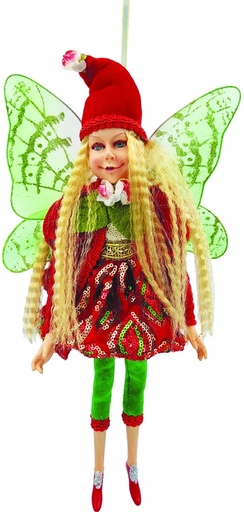 [TP049] 40cm Fairy Figurine - Red/Green