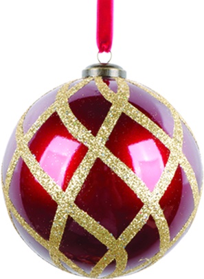 [AC789] Glittered Candy Apple Ball, 12cm