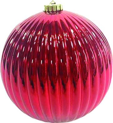 [HT011-R] 10cm Shiny Pumpkin - Red