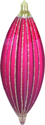 [AC806] Striped Glittered Shuttle, 18cm