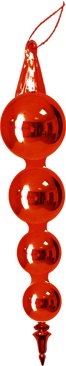 [HT009-R] 14cm Shiny Gourd - Red