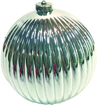 [HT014-S] 20cm Shiny Pumpkin - Silver