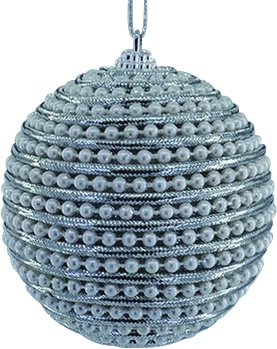 [RT215] Beaded Striped Ball, 10cm