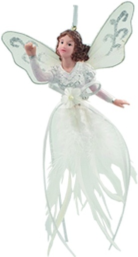 [THA1310-S] 25cm Ribbon Angel - Silver