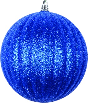 [AC814] Glittered Striped Ball, 12cm