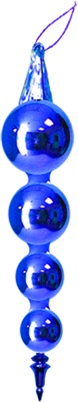 [HT009-B] 14cm Shiny Finial - Blue