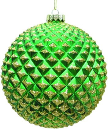 [AC798] Glittered Durian Matte Ball, 13cm