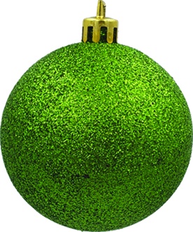 [CB050G-OG] 5cm Glitter Ball - Olive Green