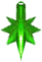 [HT007-G] 8cm Shiny Star - Green