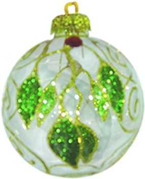 [RN082] Holly Design Ball, 8cm