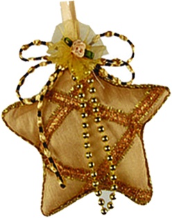 [TH1303-CO] 10cm Ornamental Star - Copper