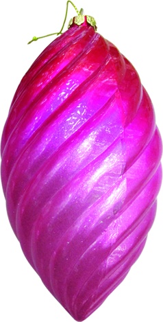 [AC689] Swirl Ribbed Teardrop, 15cm