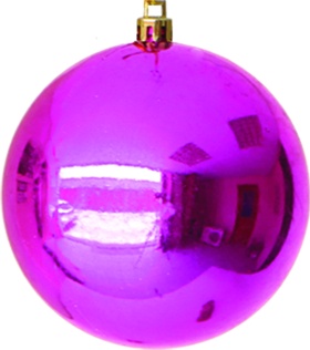 [CB200S-FU] 20cm Shiny Ball - Fuchsia