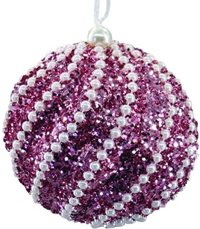 [RT217] Sequin Striped Ball, 10cm