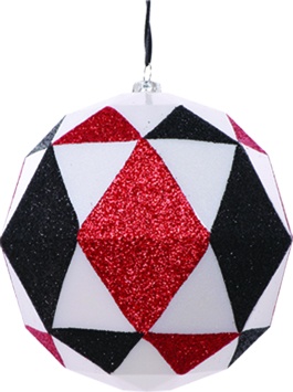 [AC730] Glittered Deltahedron, 12cm