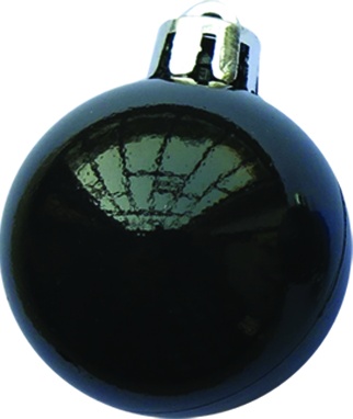 [CB200S-BK] 20cm Shiny Ball - Black