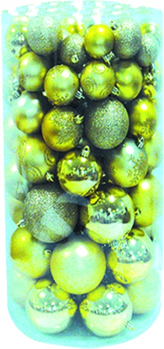[FBC100-GD] 5cm to 10cm Mixed Balls - Gold
