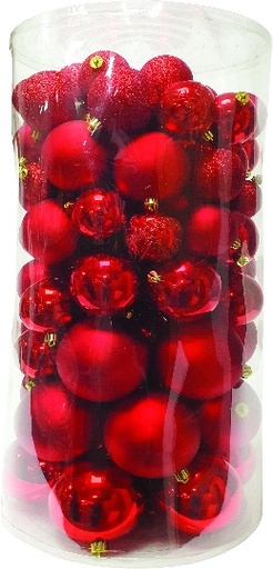 [FBC100-R] 5cm to 10cm Mixed Balls - Red
