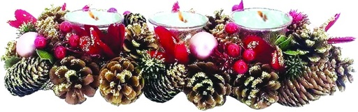 [EY162] Pinecone Candleholder, 34cm