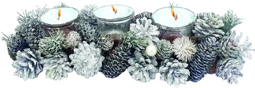 [EY164] Pinecone Candleholder, 34cm