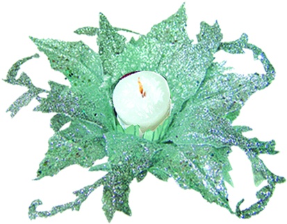 [8747-S] Leafy Candleholder, 23cm