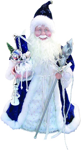 [TP097] 48" Standing Santa - Blue/White