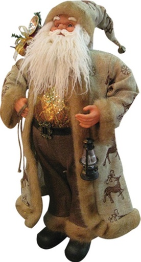 [TS1334-24] Standing Santa with Lamp, 60cm