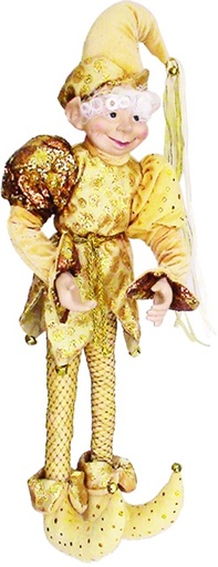 [TP010-26] 26" Hanging Elf - Gold