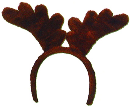 [20760] Soft-touch Reindeer Antler Headband