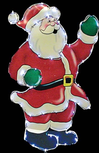 [FG098] Illuminated Santa, 81cm