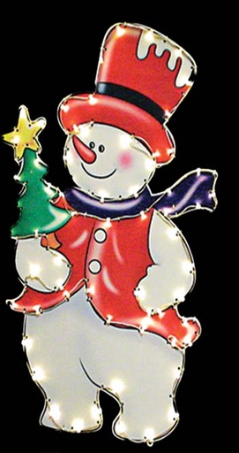 [FG099] Illuminated Snowman, 83cm