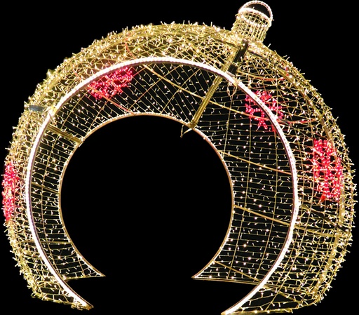 [EV030] Giant Illuminated Walk-through Bauble, 2.7m