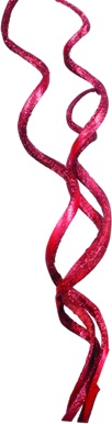 [GL205] Glittered Coco Lazer Curl - Red