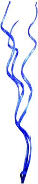 [GL208] Glittered Coco Lazer Curl - Blue