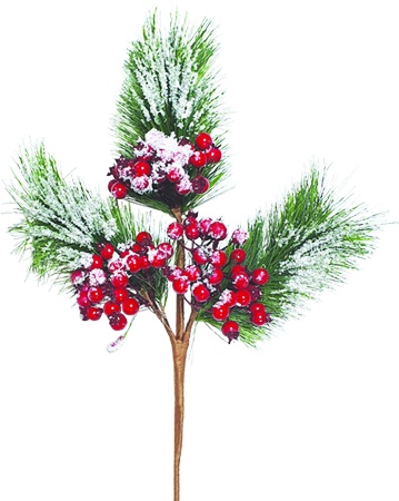 [EY105] Spruce Spray with Berries, 50cm