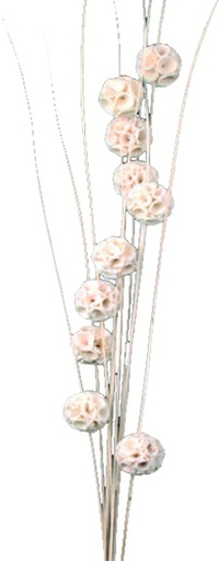 [GL143] 90cm Sola Crepe Ball Spray - White
