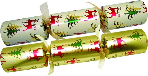 [SBC234] Classic Crackers with Deer & Tree Design, 12"