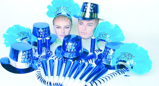 [K88259-B] Blue Parade Assortment for 50 - Blue/Silver