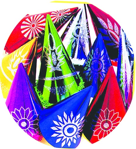 [Y460] Glittered Foil Hat - Assorted Colours